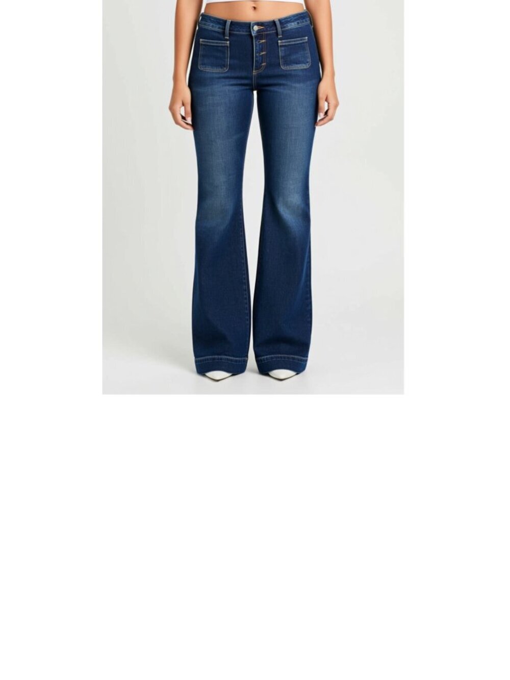 Sonoma Women's Jeans, Button Front, Wide Leg Size 16 (WJJ034)